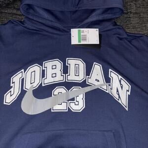 Nike Jordan Brand Oversized Hoodie XL NWT Navy Blue Men's